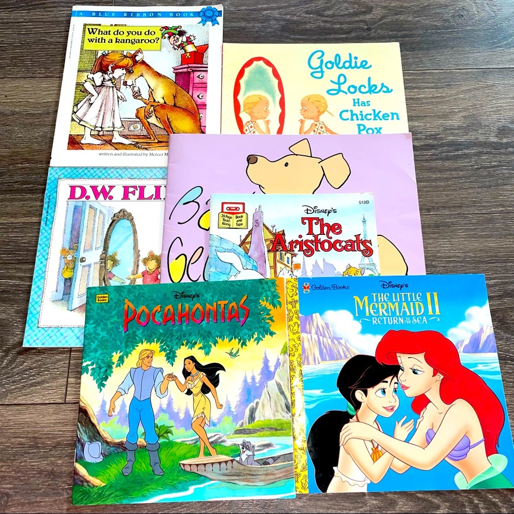 7 Disney and other children story books